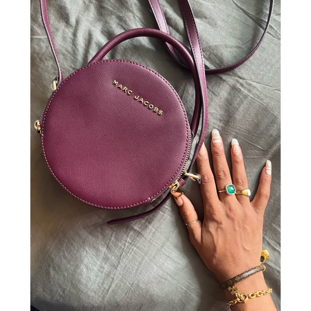 Purple top handle/ crossbody Marc Jacobs mini ✨